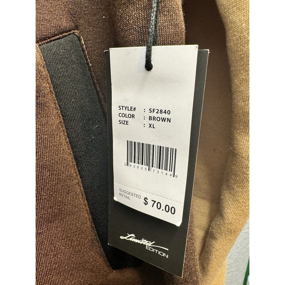 NEW Switch Remarkable Varsity Jacket Brown/Tan, Button Down Men’s Sz Large - Picture 9 of 16